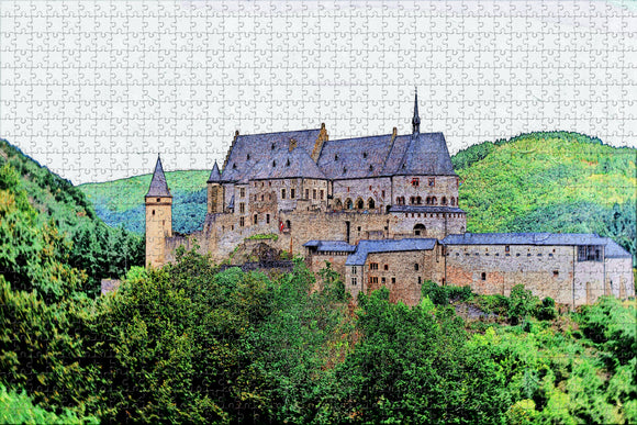 Luxembourg Knight Castle Jigsaw Puzzle Wooden 1000 Piece