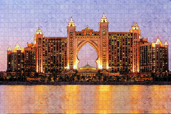 UAE Atlantis Aquaventure Waterpark Dubai Jigsaw Puzzle Wooden 1000 Piece