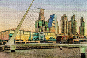 Argentina Puerto Madero Buenos Aires Jigsaw Puzzle Wooden 1000 Piece