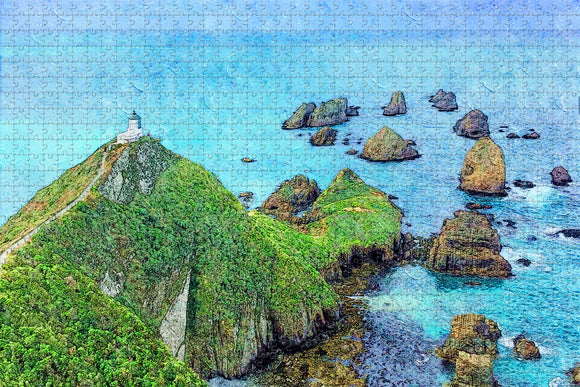 New Zealand Nugget Point Jigsaw Puzzle Wooden 1000 Piece