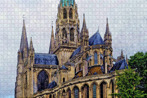 France Notre-Dame cathedral Bayeux Jigsaw Puzzle Wooden 1000 Piece