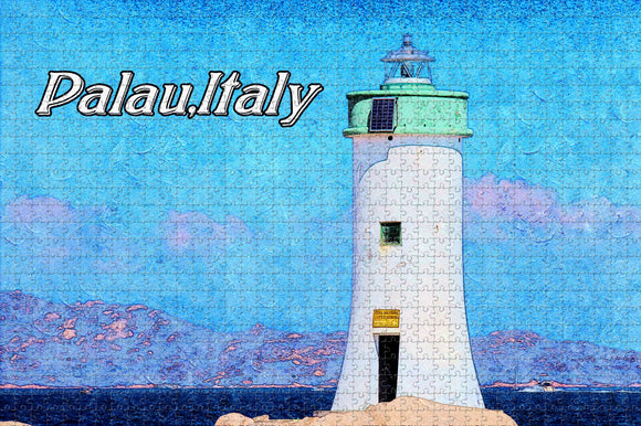 Italy Palau Lighthouse Jigsaw Puzzle Wooden 1000 Piece