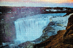 Iceland Dettifoss Myvatn Jigsaw Puzzle Wooden 1000 Piece