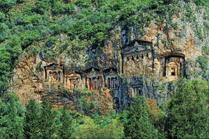 Turkey Lycian Rock Tombs Dalyan Jigsaw Puzzle Wooden 1000 Piece