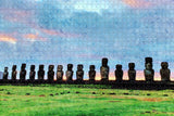 Ahu Tongariki Easter Island Chile Jigsaw Puzzle Wooden 1000 Piece