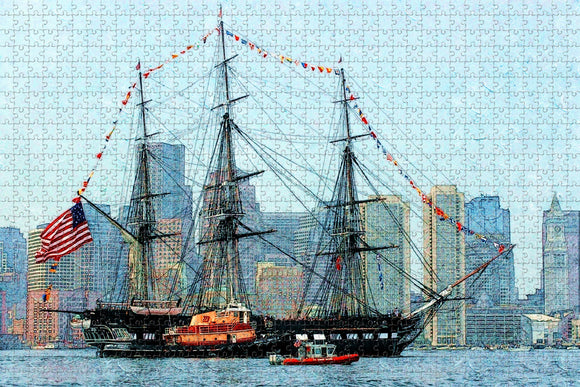 Ship Boston Massachusetts USA Jigsaw Puzzle Wooden 1000 Piece