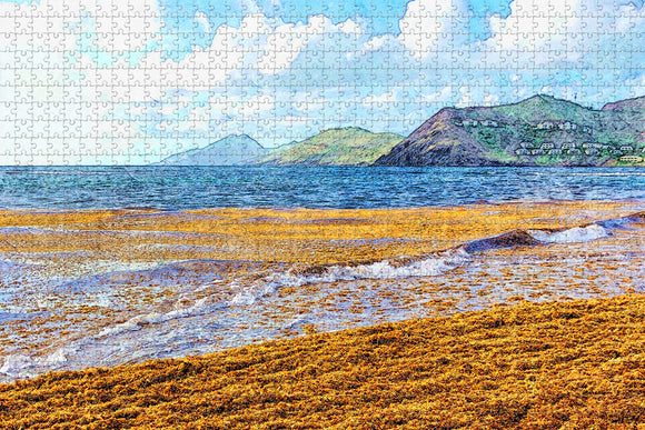 Saint Kitts and Nevis Jigsaw Puzzle Wooden 1000 Piece