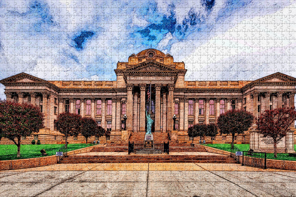 Pueblo Courthouse Colorado USA Jigsaw Puzzle Wooden 1000 Piece