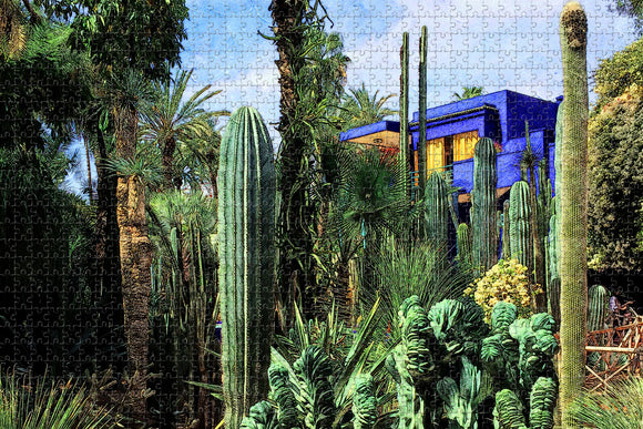 Morocco Jardin Majorelle Marrakech Jigsaw Puzzle Wooden 1000 Piece