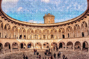 Spain Bellver Castle Mallorca Jigsaw Puzzle Wooden 1000 Piece