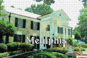 Memphis USA Jigsaw Puzzle Wooden 1000 Piece