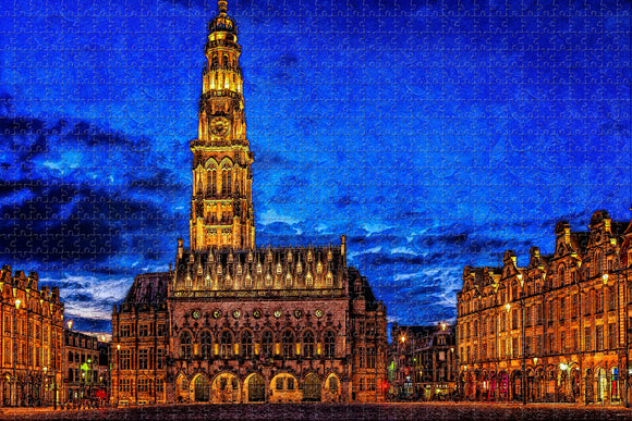 France Grand Place Arras Jigsaw Puzzle Wooden 1000 Piece