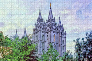 Salt Lake City Temple Square Utah USA Jigsaw Puzzle Wooden 1000 Piece