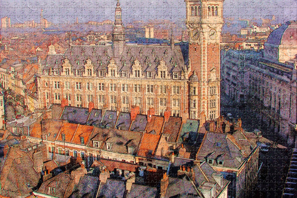 France Grande Place Lille Jigsaw Puzzle Wooden 1000 Piece