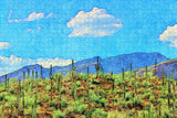 Tuscon Arizona Cactus USA Jigsaw Puzzle Wooden 1000 Piece