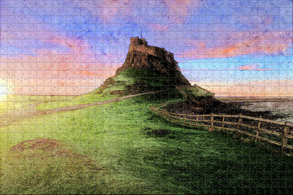 UK England Berwick-Upon-Tweed Lindisfarne Castle Jigsaw Puzzle Wooden 1000 Piece