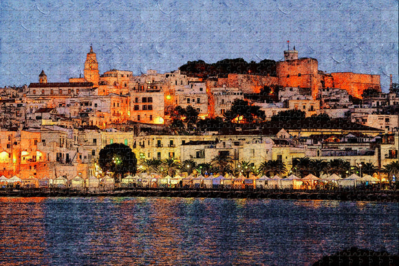 Italy Vieste City Jigsaw Puzzle Wooden 1000 Piece