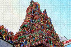 Singapore Little India Jigsaw Puzzle Wooden 1000 Piece