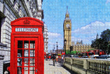 UK England Red Telephone box London Jigsaw Puzzle Wooden 1000 Piece