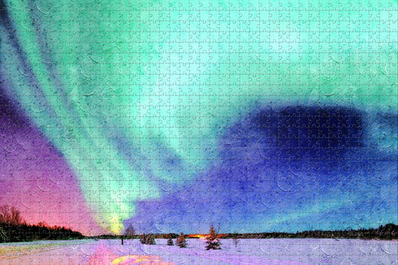 Aurora Borealis Alaska USA Jigsaw Puzzle Wooden 1000 Piece