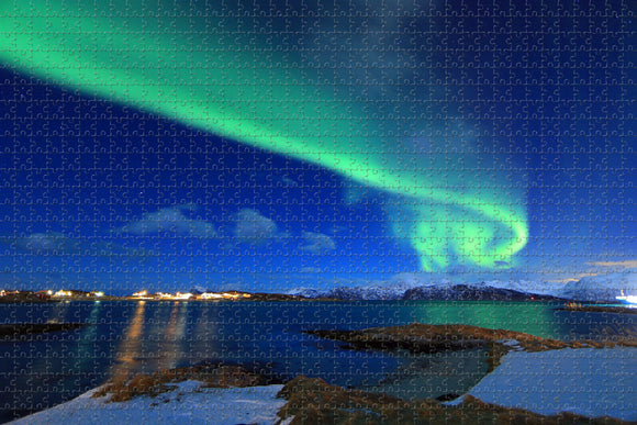 Norway Aurora Tromso Jigsaw Puzzle Wooden 1000 Piece