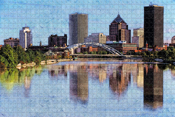 Rochester USA Jigsaw Puzzle Wooden 1000 Piece