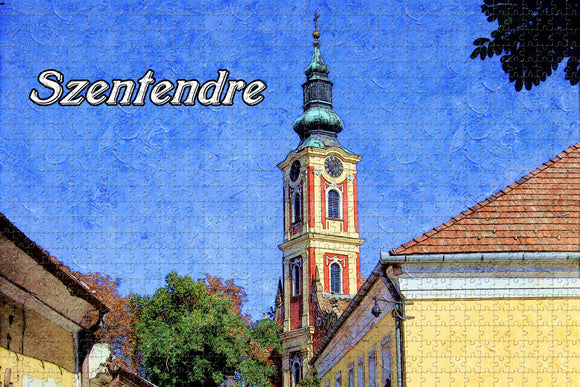 Hungary Blagovestenska Church Szentendre Jigsaw Puzzle Wooden 1000 Piece