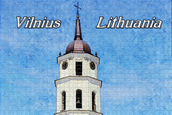 Lithuania Vilnius Tower Jigsaw Puzzle Wooden 1000 Piece