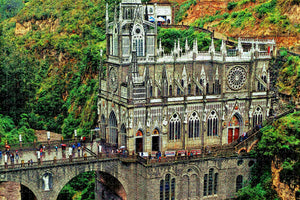 Colombia Las Lajas Sanctuary Pasto Jigsaw Puzzle Wooden 1000 Piece