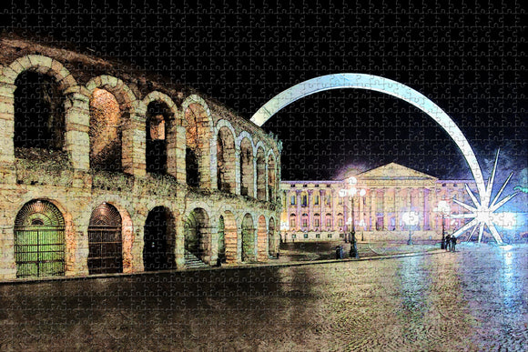 Italy Verona Arena Jigsaw Puzzle Wooden 1000 Piece