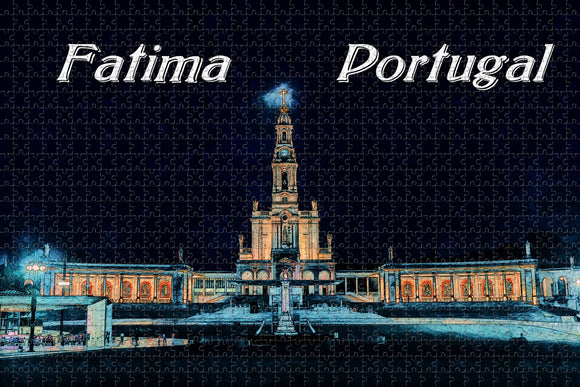 Portugal Fatima Sanctuary Jigsaw Puzzle Wooden 1000 Piece