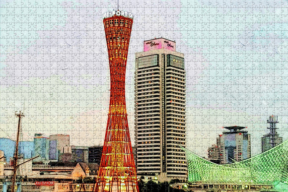 Japan Port of Kobe Jigsaw Puzzle Wooden 1000 Piece