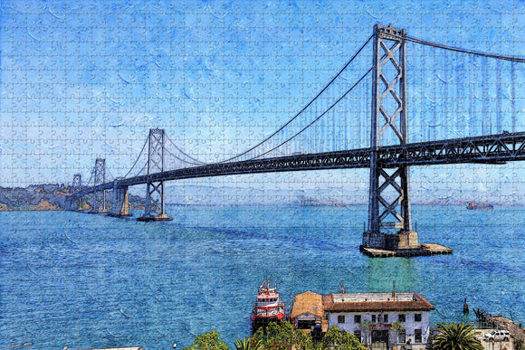 Bay Bridge Oakland USA Jigsaw Puzzle Wooden 1000 Piece