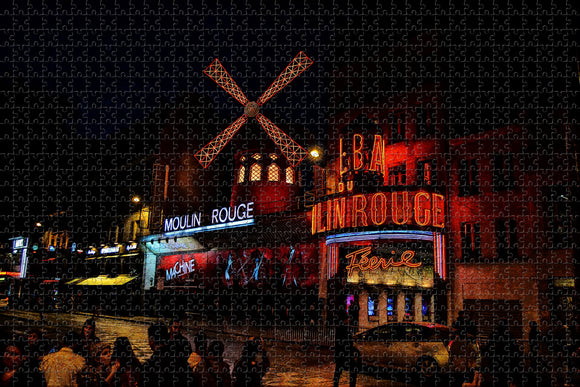 France Moulin Rouge Paris Jigsaw Puzzle Wooden 1000 Piece