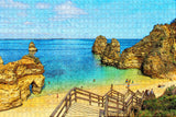 Portugal Ponta Da Piedale Lagos Jigsaw Puzzle Wooden 1000 Piece