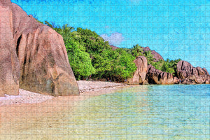 Seychelles La Digue Jigsaw Puzzle Wooden 1000 Piece