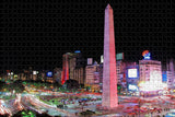 Argentina The Obelisk Buenos Aires Jigsaw Puzzle Wooden 1000 Piece