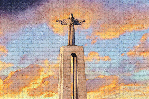 Portugal Jesus statue Jigsaw Puzzle Wooden 1000 Piece