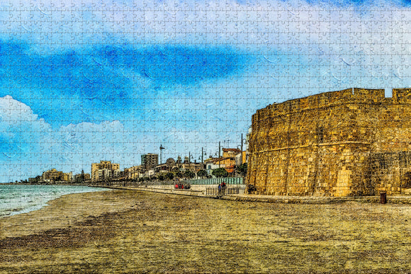 Cyprus Larnaca Fortress Castle Jigsaw Puzzle Wooden 1000 Piece