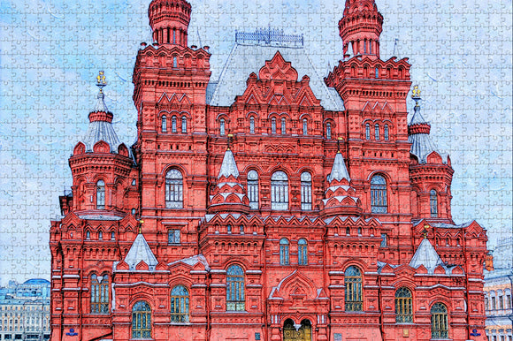 Russia Red Square Moscow Jigsaw Puzzle Wooden 1000 Piece