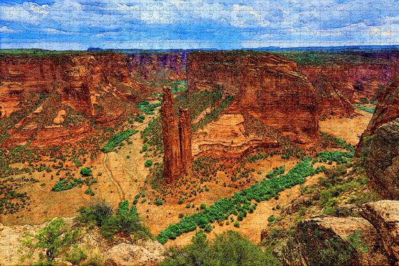 Chinle Spider Rock Arizona USA Jigsaw Puzzle Wooden 1000 Piece