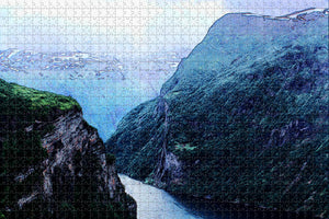 Norway Geiranger Fjord Bergen Jigsaw Puzzle Wooden 1000 Piece