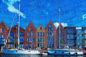 Holland Grote Markt Haarlem Jigsaw Puzzle Wooden 1000 Piece