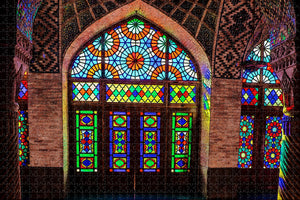 Nasir al-Mulk Mosque Shiraz Iran Jigsaw Puzzle Wooden 1000 Piece