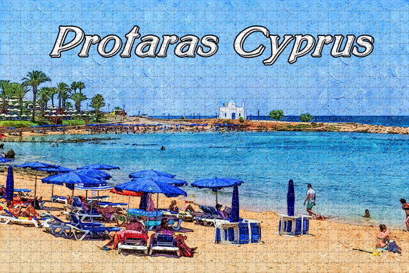 Protaras Paralimni Cyprus Jigsaw Puzzle Wooden 1000 Piece