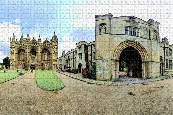 UK England Peterborough Cathedral Jigsaw Puzzle Wooden 1000 Piece