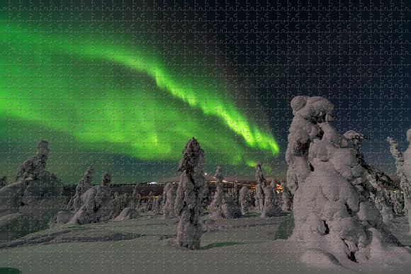 Finland Aurora Lapland Jigsaw Puzzle Wooden 1000 Piece