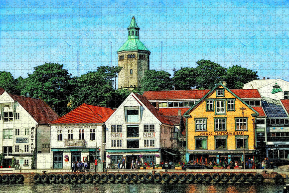 Norway Stavanger Cathedral Jigsaw Puzzle Wooden 1000 Piece