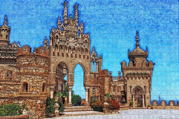 Spain Colomares Castle£¬Benalmadena Jigsaw Puzzle Wooden 1000 Piece