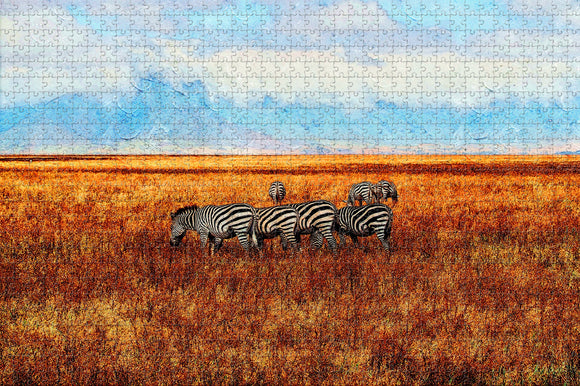 Ngorongoro Arusha Jigsaw Puzzle Wooden 1000 Piece